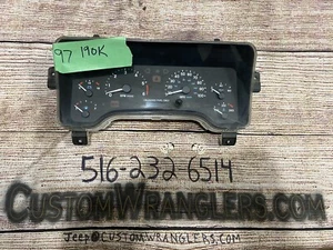 190,000 Miles OEM Jeep Wrangler TJ 1997 1998 1999 2000 Speedometer Cluster - Picture 1 of 9