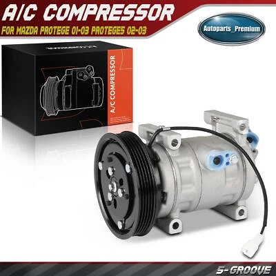 Compressor AC para Mazda Protege 2001-2003 Protege5 2002-2003 2.0L com 5 ranhuras - Imagem 1 de 4