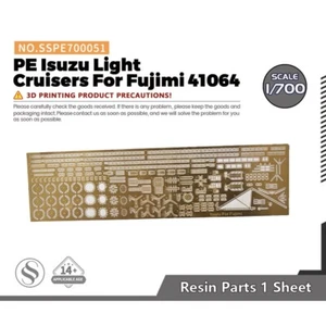 SSMODEL 1/700 Model Detail Up Set PE Isuzu Light Cruisers For Fujimi 41064 - Picture 1 of 2