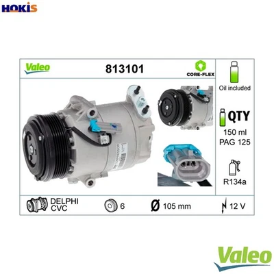 COMPRESSOR AIR CONDITIONING 813101 FOR VAUXHALL ASTRA/Mk OPEL ZAFIRA/FAMILY/B - Image 1 of 4