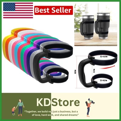 Mango de vaso antideslizante ajustable para tazas de viaje de 20 oz-44 oz Foto 1 de 4