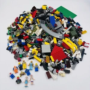 LEGO Bulk Lot 3 Pounds Mixed Parts Pieces Genuine Lego Mini Figures Clean - Picture 1 of 8