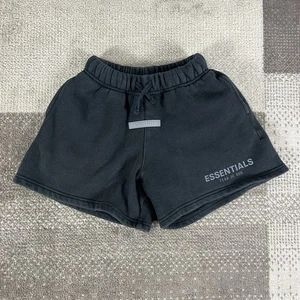 Fear Of God Essentials Sweat Shorts Youth Small Black Streetwear - Picture 1 of 7