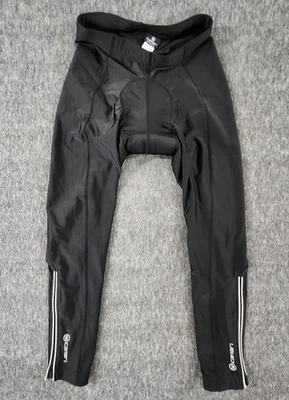 Canari Cycling Pants Womens Small Black Gel Saddle Pad Legging Ankle Zips Tights - Image 1 of 4