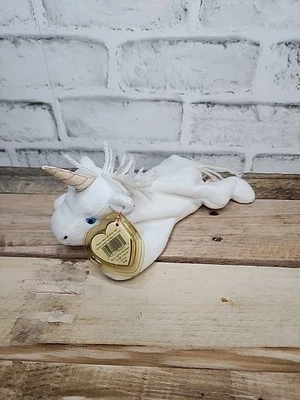 TY Beanie Baby - MYSTIC the Unicorn (irredescent horn & furry mane) (8 inch) - Image 1 of 4