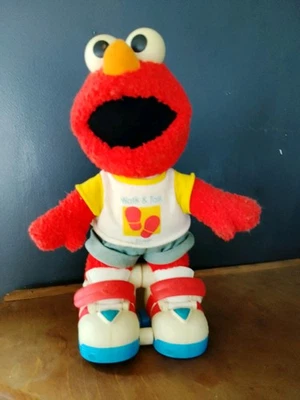 Walk and Talk Elmo Tyco 1997 Plaza Sésamo Jim Henson FUNCIONA De colección Foto 1 de 4