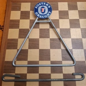 ULTRA RARE Promotional Advertising Foster's Draught Lager Last Orders Triangle - Picture 1 of 10