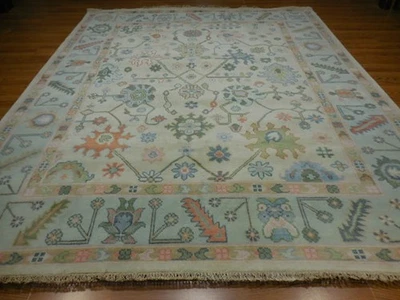 Turkish Oushak Rug,Modern Multicolored Area Rug,Handmade Bohemian Rug 8x10 Ft - Image 1 of 4