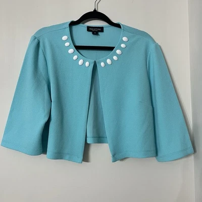 Perceptions New York Women’s Open Cropped Blazer Jacket Size XL - Image 1 of 3