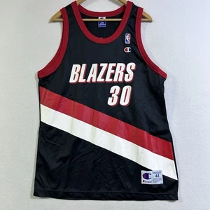 VINTAGE Rasheed Wallace Portland Trail Blazers Jersey Mens L 44 Champion 90s #30 - Picture 1 of 8