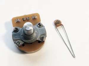 01966, 1 meg-AUD R1379604 vol. Pot + capacitor for electric guitar NEW OLD STOCK - Bild 1 von 5