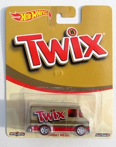 HOT WHEELS 2014 POP CULTURE CANDY TWIX CANDIES COMBAT MEDIC Red Line Tires - Picture 1 of 6