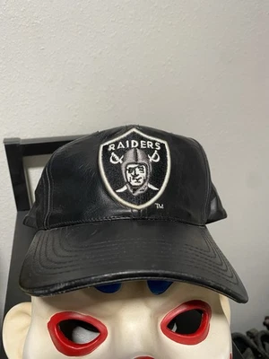 NWA De Colección NFL Los Angeles Raiders Años 80 Cuero SnapBack Sombrero Foto 1 de 2