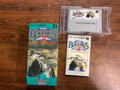 Super Black Bass 3 Nintendo Super Famicom SFC SNES W/ Box Tested Japan - Image 1 of 4