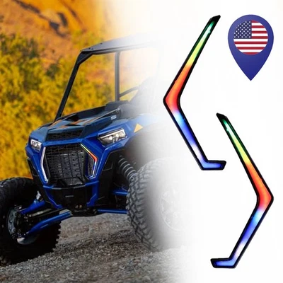 Luces de colmillo LED RGB para Polaris 2019 2020 RZR XP 4 TURBO S/XP 4 1000 Foto 1 de 4