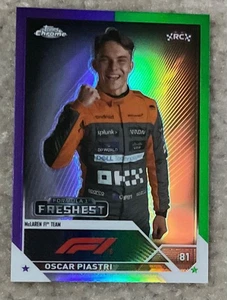 2023 Topps Cromo Oscar Piastri Púrpura Verde Sp Rc! - Imagen 1 de 2