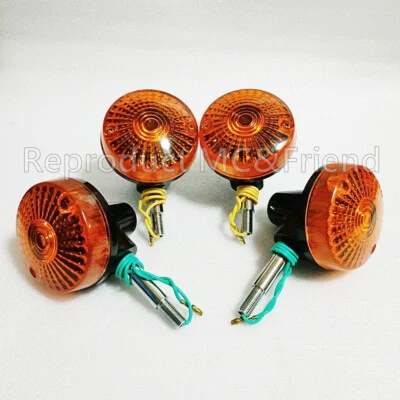 Juego de 4 piezas para Suzuki TS100 TS125 TS185 TS250. Lámpara intermitente delantera y trasera nueva Foto 1 de 4
