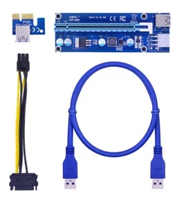ATEC - Riser PCI-Express x1 to x16 USB3.0 x Schede Grafiche/Mining Rig (1 pezzo) - Imagen 1 de 6
