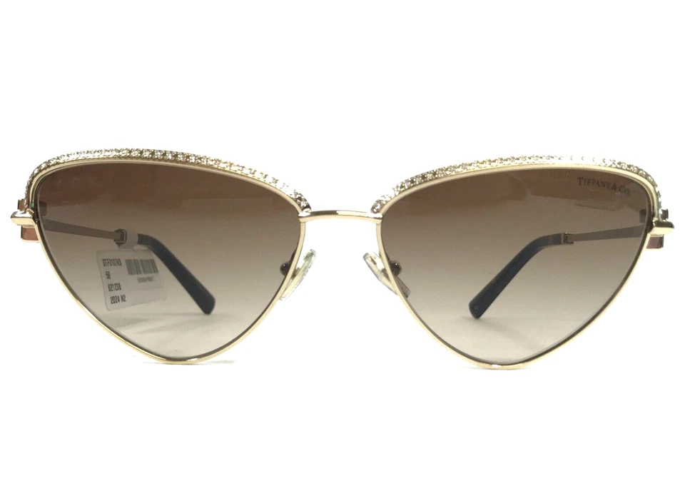 Tiffany & Co. Gafas de sol TF3107-K-B 6212/3B chapadas en oro monturas de cristal degradadas Foto 1 de 4