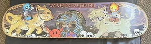 Vintage Retro RARE World Industries Skateboard Cats Sir Willy Sir Flameboy - Picture 1 of 5