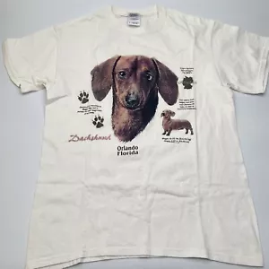 Camisa De Colección Lee Dachshund Perro Animal Gráfico Años 90 Gilden Pesada M Usada en Excelente Condición Rara - Imagen 1 de 5