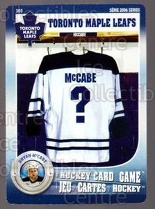 2006 Toronto Maple Leafs Hockey Card Game #305 Bryan McCabe - Picture 1 of 1