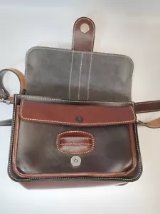 Leather Purse Shoulder Bag Dark Brown Unbranded - Picture 1 of 13