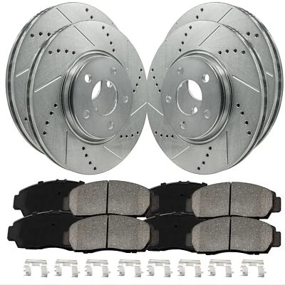 Full Brake Kit Rotors + Ceramic Pads for Chevrolet Equinox 2007-2009 Foto 1 de 4