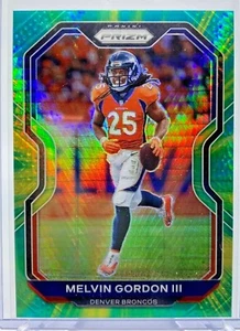 2020 Panini Prizm Melvin Gordon III /175 Green Hyper Prizm Denver Broncos #115 - Picture 1 of 2