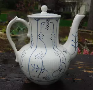 Boch Indian Blue Coffee Pot Tea Pot Vintage with Lid - Picture 1 of 6