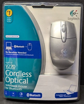 NEW SEALED Logitech V270 Cordless Optical Mouse Bluetooth for Notebooks Laptops - Image 1 of 2