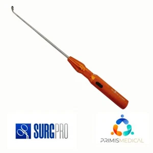Surgpros U-2196SP Croma-Line Micro Espinal Cureta Angulada Talla 1 Naranja 9-1/4" - Imagen 1 de 4