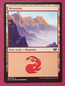 Magic The Gathering COMMANDER 2014 C14 MOUNTAIN 332 land card MTG - Imagen 1 de 2
