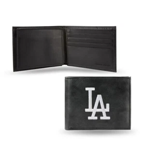 LA Dodgers Men's Black Wallet - MLB embroidered bifold wallet - Picture 1 of 2
