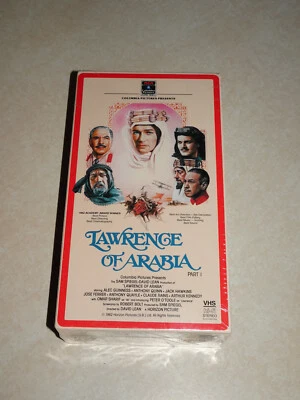LAWRENCE OF ARABIA 2 TAPE SET FACTORY SEALED BRAND NEW 1985 PETER O’TOOLE QUINN - Image 1 of 4