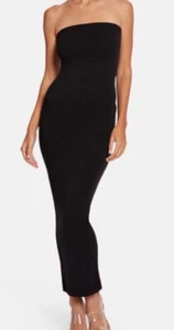 Wolford Womens Black Square Neck Strapless Fatal Quick Change Dress M - Picture 1 of 10