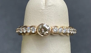 14K Le Vian Rotgold vorsteckbarer Diamant Ring, 50 TCW, Größe 4,5 - Bild 1 von 7