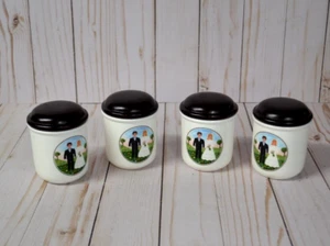 Brandneu 4 Stück Villeroy & Boch Naif Hochzeit Deckeldose Kanister klein 1748 - Bild 1 von 4
