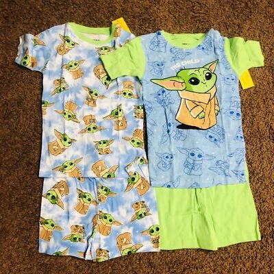 Star Wars The Mandalorian Grogu alias Baby Yoda Follow Tops & Shorts Conjunto de pijama 10 Foto 1 de 4