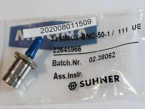 SUHNER 33 MMCX BNC 50 1 / 111 UE 22645966 - Imagen 1 de 4