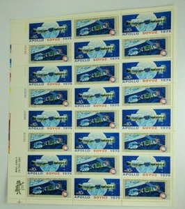 1975 Apollo Space Test Project 10 Cent Sheet of 30 Mint - Picture 1 of 2