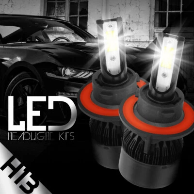 488W 48800LM LED H13 9008 Headlight Kit Hi/Low Beam Bulbs White 6000K HighPower - Image 1 of 4