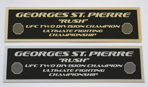 Georges St. Pierre GSP UFC nameplate for signed mma gloves photo case Cover
