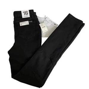 New Girls Joe’s The Charlie High Rise Skinny Ankle Black Jeans Sz 16 NWT - Picture 1 of 8