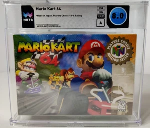 N64 MarioKart 64 Brand New Sealed WATA Graded 8.0 A NOT CGC VGA - Picture 1 of 9