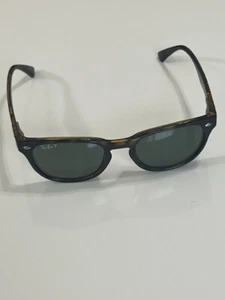 Ray Ban RB4140 710/58 49-20-145 3P Havana BROWN/GREEN Polarized Sunglasses Italy - Picture 1 of 9