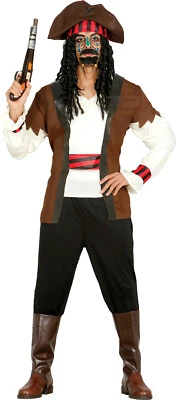 Fluch der Karibik Piraten Kostüm Herren Kapitän Seeräuber L 52-54 - Bild 1 von 4