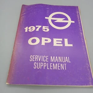1975 OPEL 1900 Manta OEM Factory Supplemental Service Shop Manual - Picture 1 of 3
