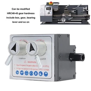 Lathe Gearbox Mini Adjustable Speed 3 Level Control Box Left Right Self Acting - Picture 1 of 22
