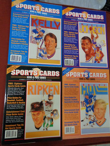 ALAN KAYE'S SPORT CARDS PRICE GUIDES  - 1991 (4) DIFFERENT ISSUES 3 & 4
